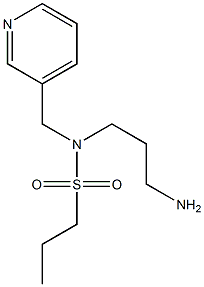 N-(3-aminopropyl)-N-(pyridin-3-ylmethyl)propane-1-sulfonamide Structure