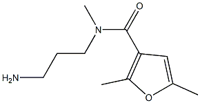 N-(3-aminopropyl)-N,2,5-trimethylfuran-3-carboxamide Struktur