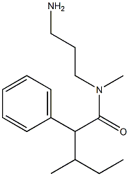 N-(3-aminopropyl)-N,3-dimethyl-2-phenylpentanamide Struktur