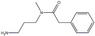 N-(3-aminopropyl)-N-methyl-2-phenylacetamide Structure