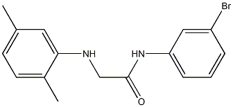 N-(3-bromophenyl)-2-[(2,5-dimethylphenyl)amino]acetamide Structure