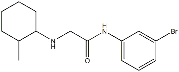 N-(3-bromophenyl)-2-[(2-methylcyclohexyl)amino]acetamide,,结构式