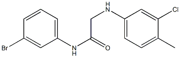  N-(3-bromophenyl)-2-[(3-chloro-4-methylphenyl)amino]acetamide