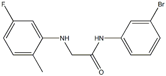 N-(3-bromophenyl)-2-[(5-fluoro-2-methylphenyl)amino]acetamide|