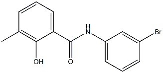 N-(3-bromophenyl)-2-hydroxy-3-methylbenzamide 结构式