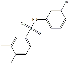 N-(3-bromophenyl)-3,4-dimethylbenzene-1-sulfonamide Struktur