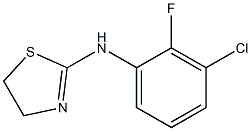 N-(3-chloro-2-fluorophenyl)-4,5-dihydro-1,3-thiazol-2-amine Struktur