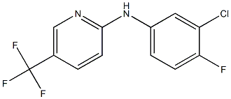 N-(3-chloro-4-fluorophenyl)-5-(trifluoromethyl)pyridin-2-amine,,结构式