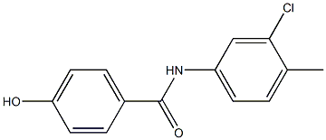 N-(3-chloro-4-methylphenyl)-4-hydroxybenzamide Structure