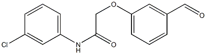 N-(3-chlorophenyl)-2-(3-formylphenoxy)acetamide Structure