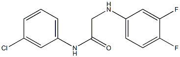 N-(3-chlorophenyl)-2-[(3,4-difluorophenyl)amino]acetamide Structure