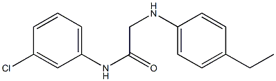 N-(3-chlorophenyl)-2-[(4-ethylphenyl)amino]acetamide Struktur