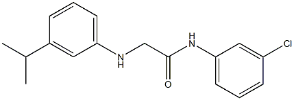 N-(3-chlorophenyl)-2-{[3-(propan-2-yl)phenyl]amino}acetamide Struktur