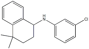 N-(3-chlorophenyl)-4,4-dimethyl-1,2,3,4-tetrahydronaphthalen-1-amine 化学構造式