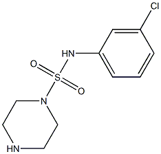 N-(3-chlorophenyl)piperazine-1-sulfonamide Struktur
