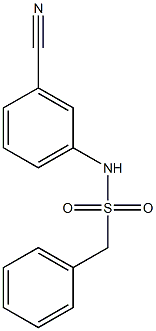 N-(3-cyanophenyl)-1-phenylmethanesulfonamide,,结构式