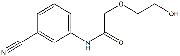 N-(3-cyanophenyl)-2-(2-hydroxyethoxy)acetamide Structure