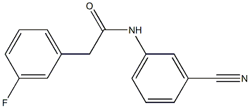 N-(3-cyanophenyl)-2-(3-fluorophenyl)acetamide Structure