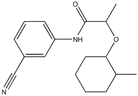  N-(3-cyanophenyl)-2-[(2-methylcyclohexyl)oxy]propanamide