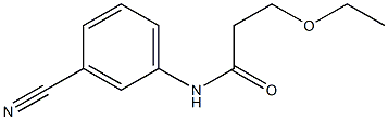 N-(3-cyanophenyl)-3-ethoxypropanamide Structure