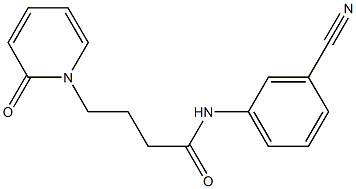 N-(3-cyanophenyl)-4-(2-oxo-1,2-dihydropyridin-1-yl)butanamide Struktur