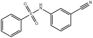 N-(3-cyanophenyl)benzenesulfonamide 化学構造式