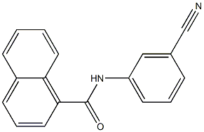 N-(3-cyanophenyl)naphthalene-1-carboxamide Struktur