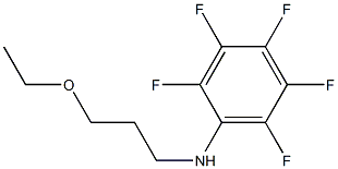 N-(3-ethoxypropyl)-2,3,4,5,6-pentafluoroaniline,,结构式