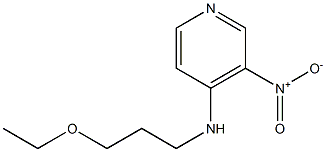 N-(3-ethoxypropyl)-3-nitropyridin-4-amine,,结构式