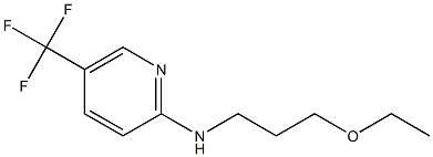 N-(3-ethoxypropyl)-5-(trifluoromethyl)pyridin-2-amine Struktur