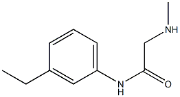 N-(3-ethylphenyl)-2-(methylamino)acetamide 结构式