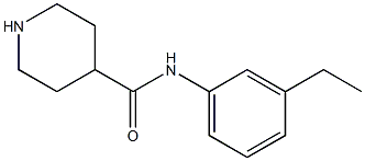 N-(3-ethylphenyl)piperidine-4-carboxamide Struktur