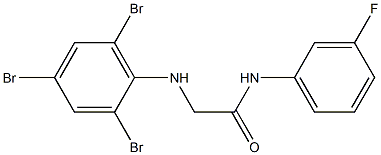 N-(3-fluorophenyl)-2-[(2,4,6-tribromophenyl)amino]acetamide Structure