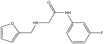 N-(3-fluorophenyl)-2-[(furan-2-ylmethyl)amino]acetamide Structure