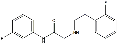 N-(3-fluorophenyl)-2-{[2-(2-fluorophenyl)ethyl]amino}acetamide Structure