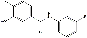 N-(3-fluorophenyl)-3-hydroxy-4-methylbenzamide Struktur