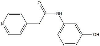 N-(3-hydroxyphenyl)-2-(pyridin-4-yl)acetamide Structure