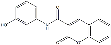 N-(3-hydroxyphenyl)-2-oxo-2H-chromene-3-carboxamide Structure