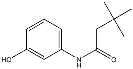 N-(3-hydroxyphenyl)-3,3-dimethylbutanamide Structure