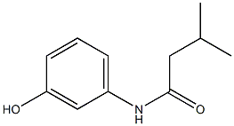 N-(3-hydroxyphenyl)-3-methylbutanamide Structure