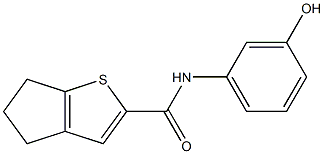 N-(3-hydroxyphenyl)-4H,5H,6H-cyclopenta[b]thiophene-2-carboxamide Structure