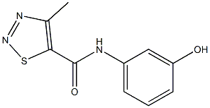 N-(3-hydroxyphenyl)-4-methyl-1,2,3-thiadiazole-5-carboxamide Structure