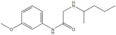  N-(3-methoxyphenyl)-2-(pentan-2-ylamino)acetamide