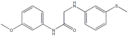 N-(3-methoxyphenyl)-2-{[3-(methylsulfanyl)phenyl]amino}acetamide Structure