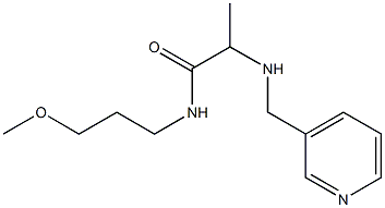 N-(3-methoxypropyl)-2-[(pyridin-3-ylmethyl)amino]propanamide,,结构式