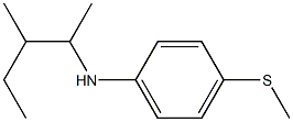 N-(3-methylpentan-2-yl)-4-(methylsulfanyl)aniline Struktur