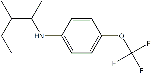 N-(3-methylpentan-2-yl)-4-(trifluoromethoxy)aniline 结构式