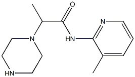 N-(3-methylpyridin-2-yl)-2-(piperazin-1-yl)propanamide Structure