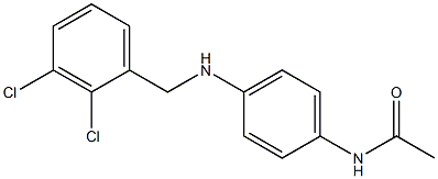 N-(4-{[(2,3-dichlorophenyl)methyl]amino}phenyl)acetamide 结构式