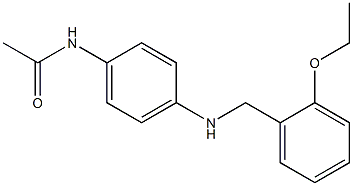 N-(4-{[(2-ethoxyphenyl)methyl]amino}phenyl)acetamide Struktur